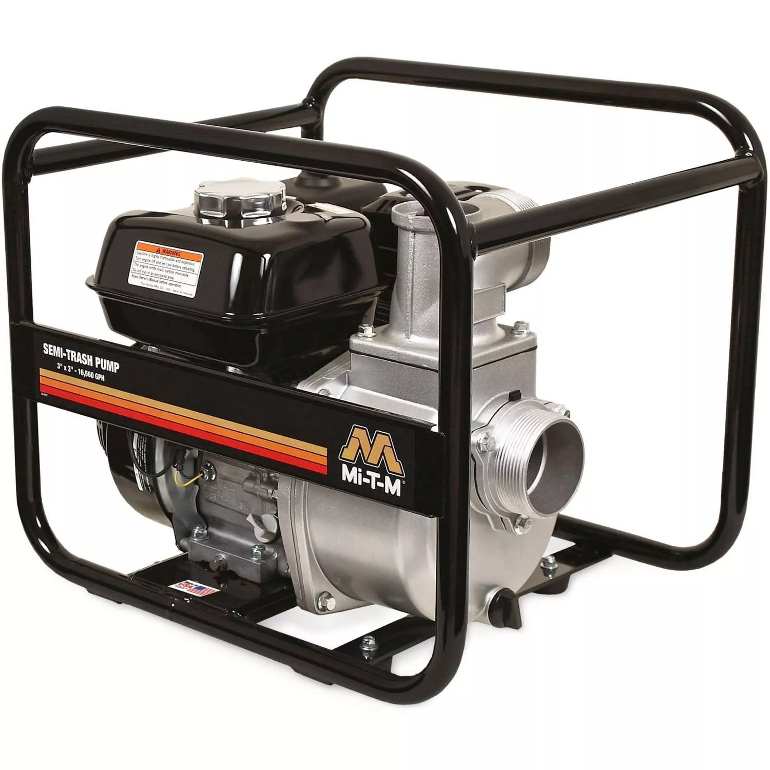 Mi-T-M WTP-S03-1MGH 3-Inch Semi-Trash Water Pump