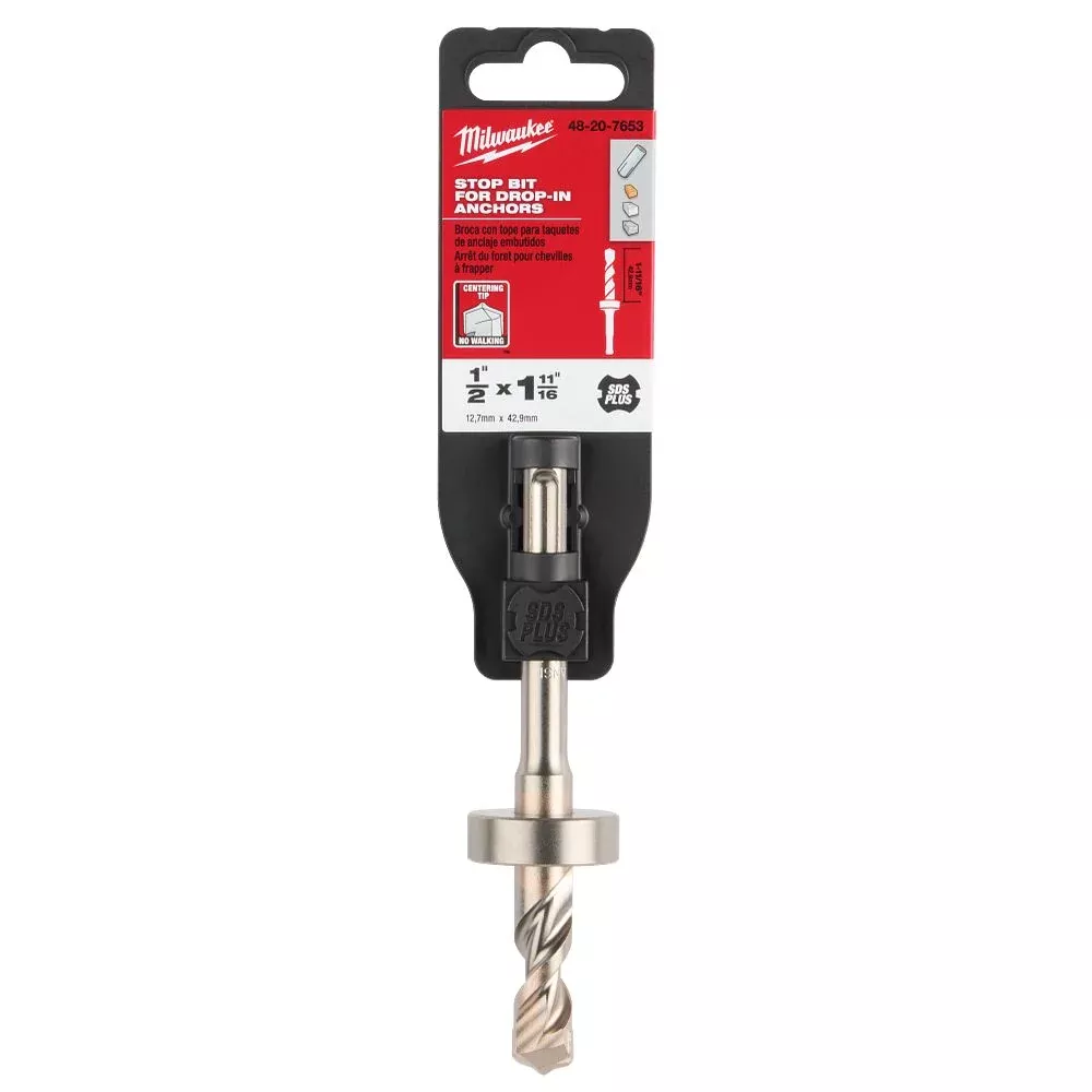 Milwaukee 1/2" X 1-11/16" Stop Bit SDS Plus