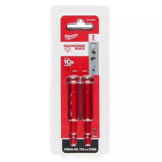 Milwaukee 1/4" DIAMOND MAX™ Hole Saw Bits - (2 Pk)