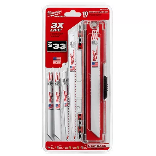 Milwaukee 10PC General Purpose SAWZALL Blade Set