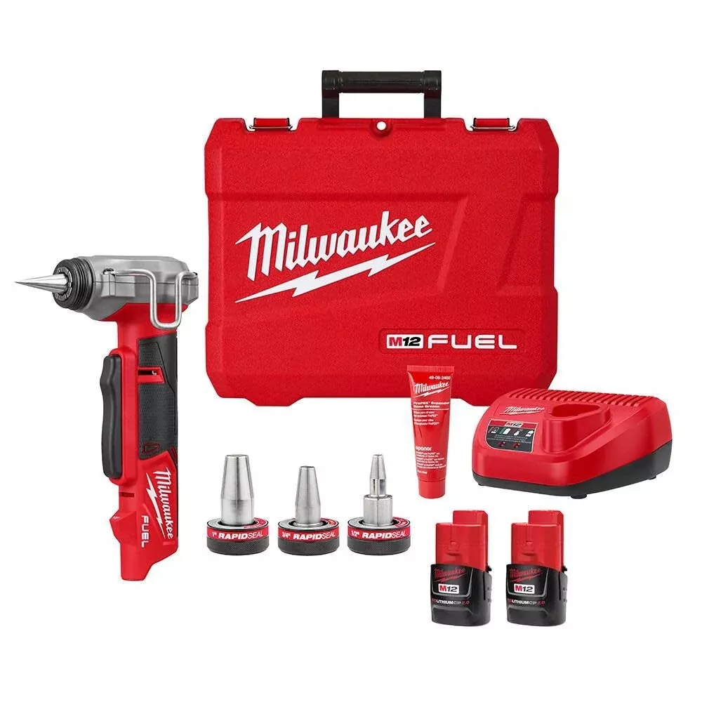 Milwaukee 2532-22 - M12 FUEL ProPEX Expander Kit w/ 1/2"-1" RAPID SEAL ProPEX Expander Heads