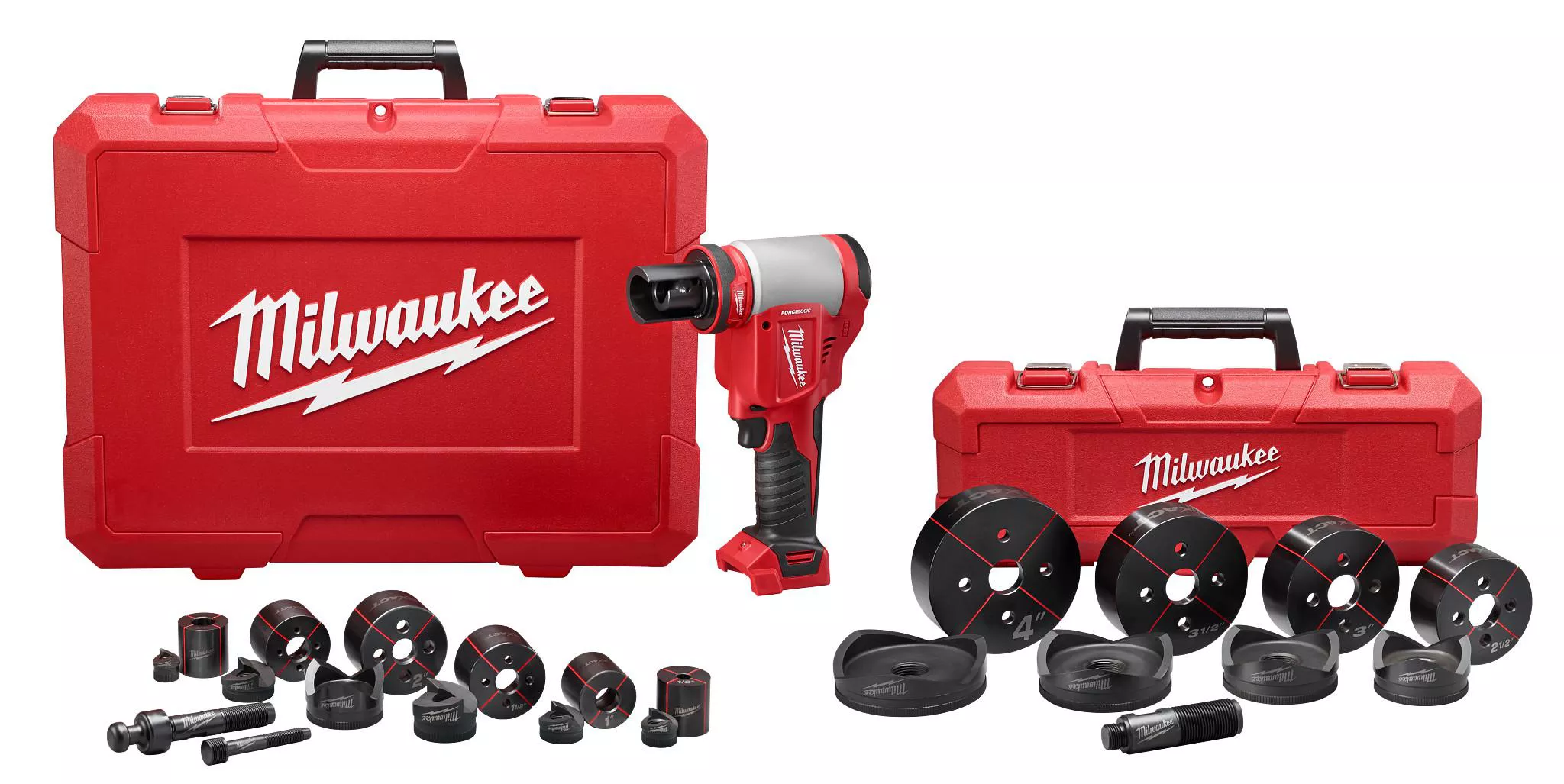 Milwaukee 2676-04 M18 FORCE LOGIC 10 Ton Knockout Tool 1/2" to 4"