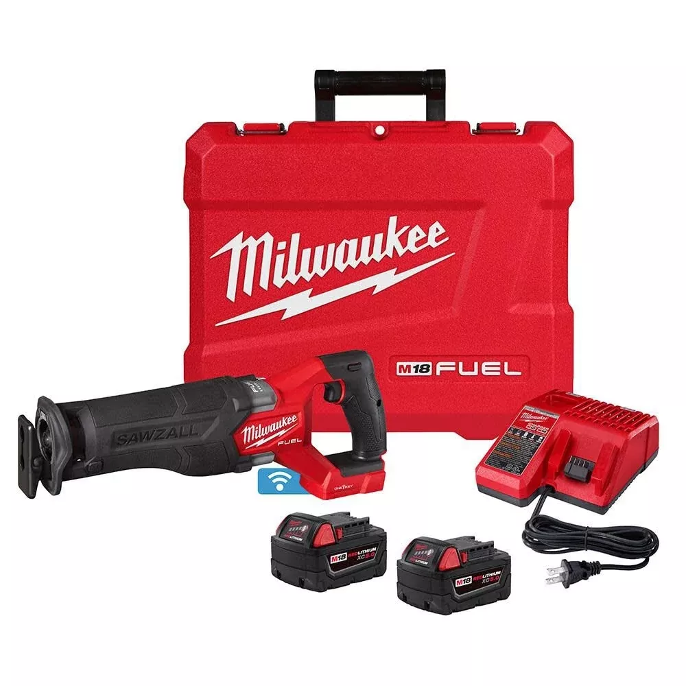 Milwaukee 2822-22 - M18 FUEL SAWZALL Recip Saw w/ ONE-KEY - 2 Battery XC5.0 Kit