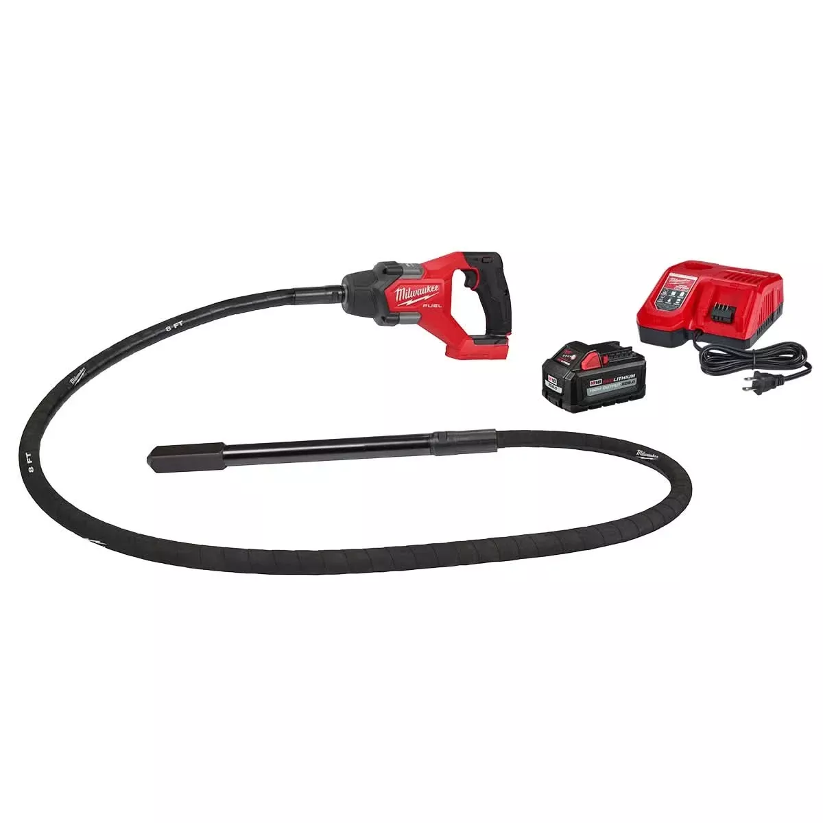 Milwaukee 2911-21 M18 FUEL 8-ft Concrete Pencil Vibrator Kit