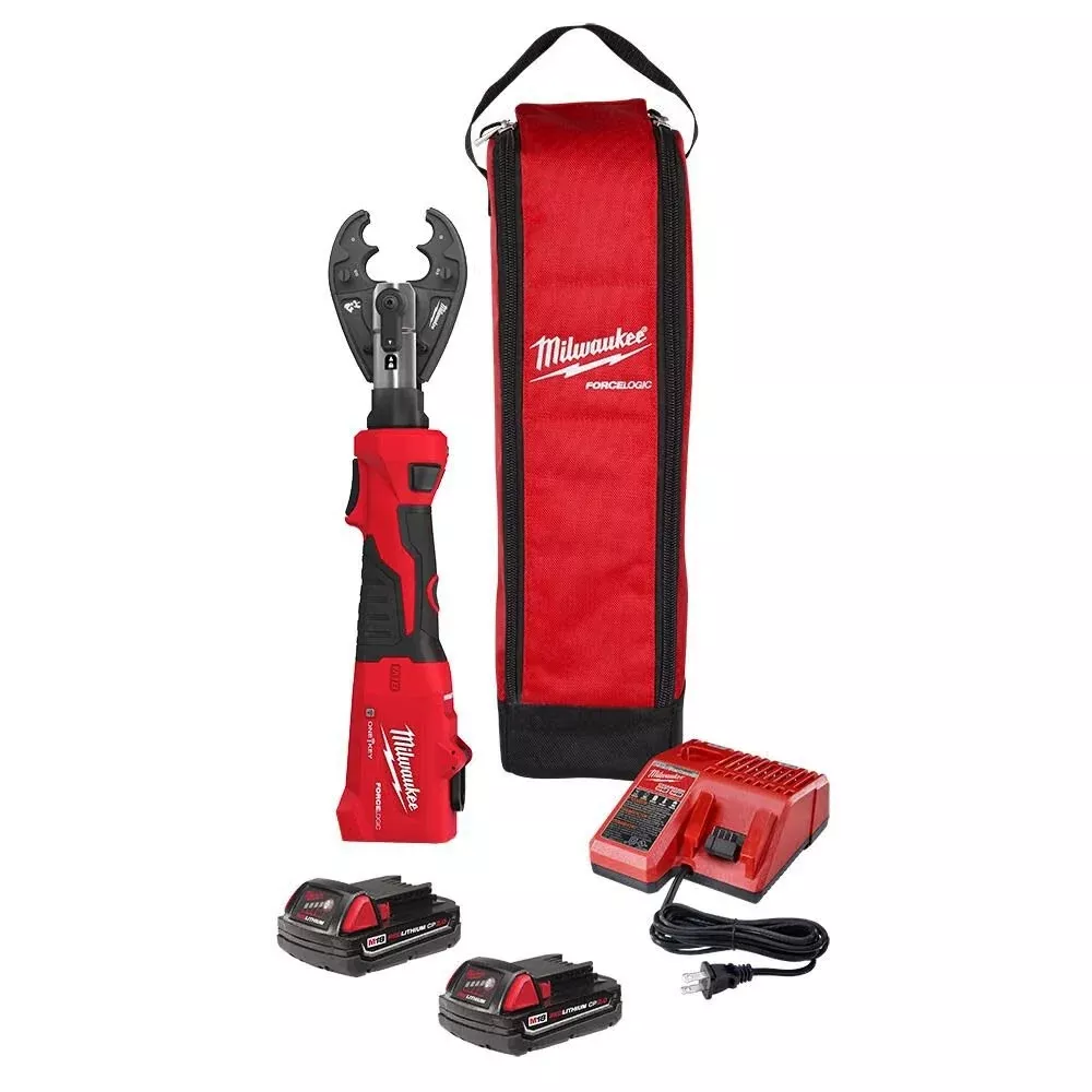 Milwaukee 2978-22O - M18 FORCE LOGIC 6T Linear Utility Crimper Kit w/ O-D3 Jaw