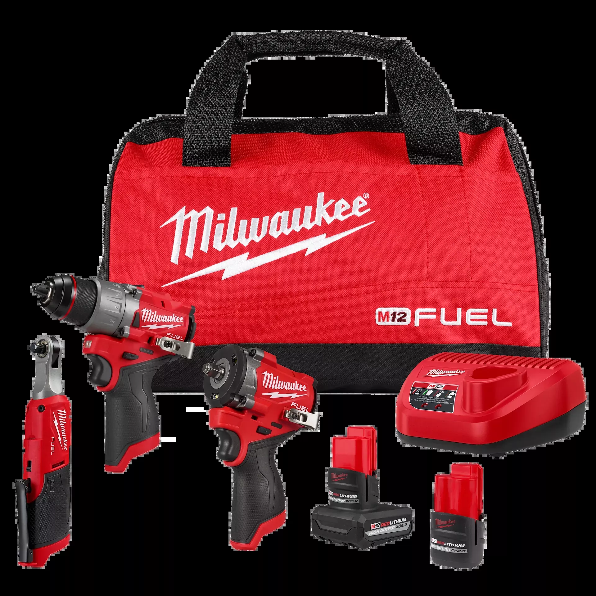 Milwaukee 3424-23 M12 FUEL 3-Tool Combo Kit