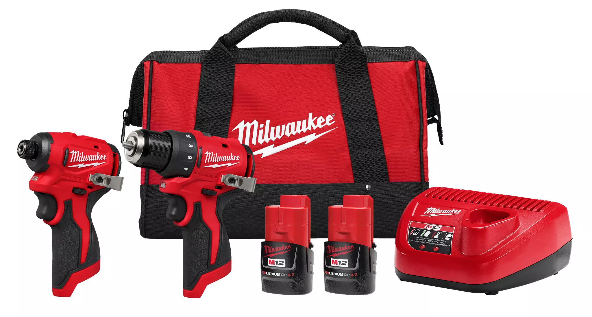 Milwaukee 3494-22 M12 Subcompact Brushless 2-Tool Combo Kit