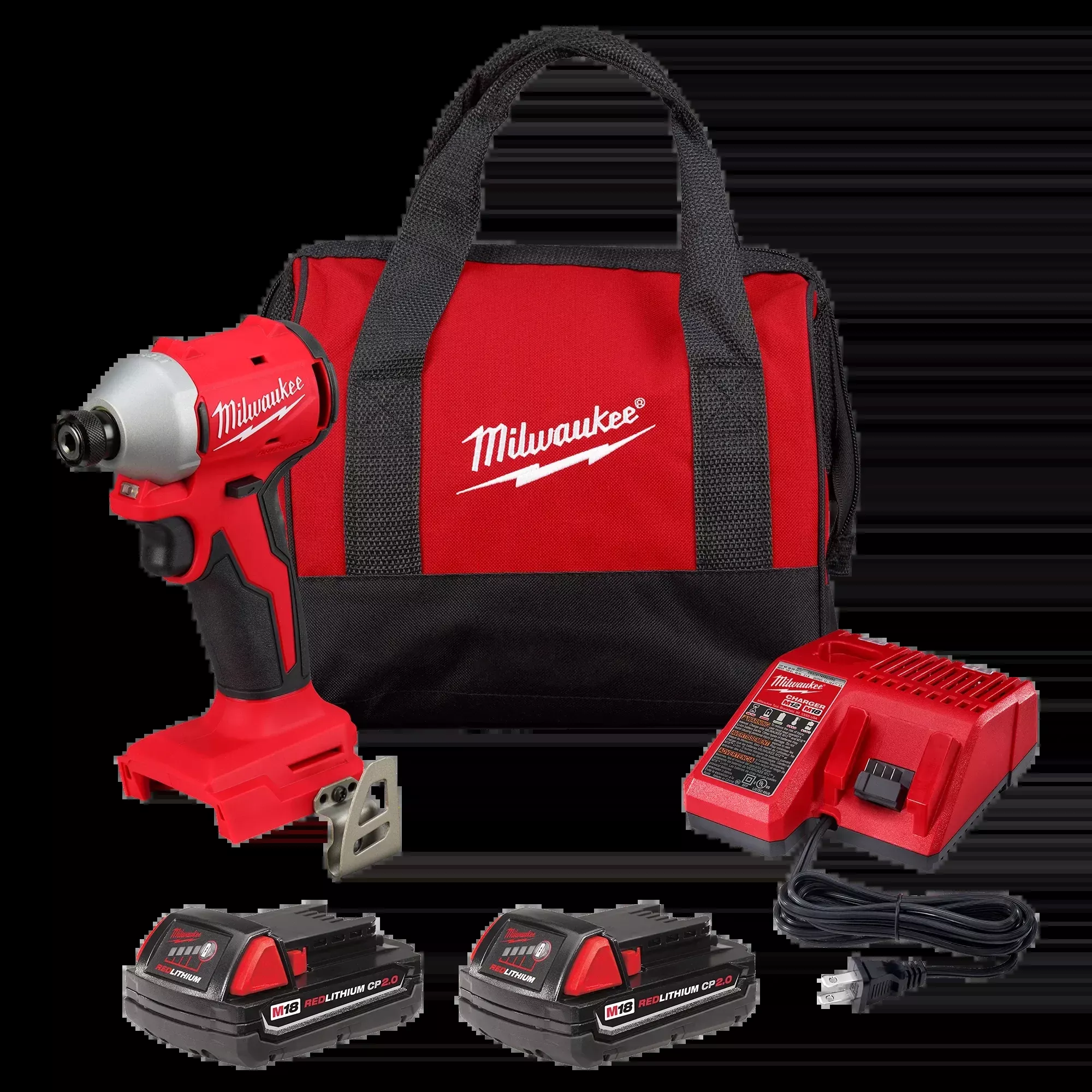 Milwaukee 3650-21CTM18™ Compact Brushless 1/4" Hex Impact Driver Kit