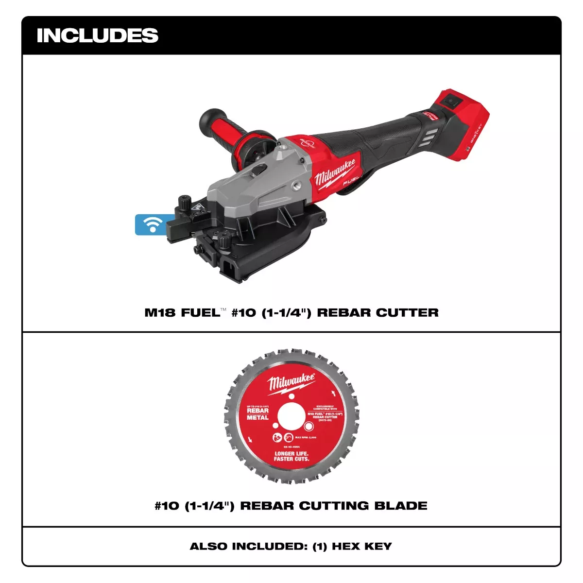 Milwaukee 3675-20 M18 FUEL #10 (1-1/4") Rebar Cutter
