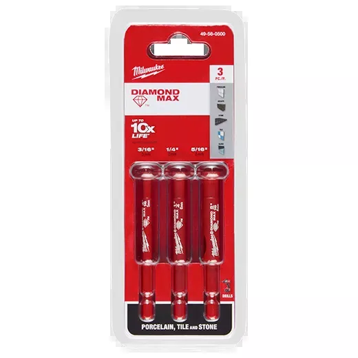 Milwaukee 3PC DIAMOND MAX™ Hole Saw Bit Set