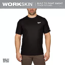 Milwaukee 414B-S WORKSKIN LIGHT SS SHIRT - BLACK S