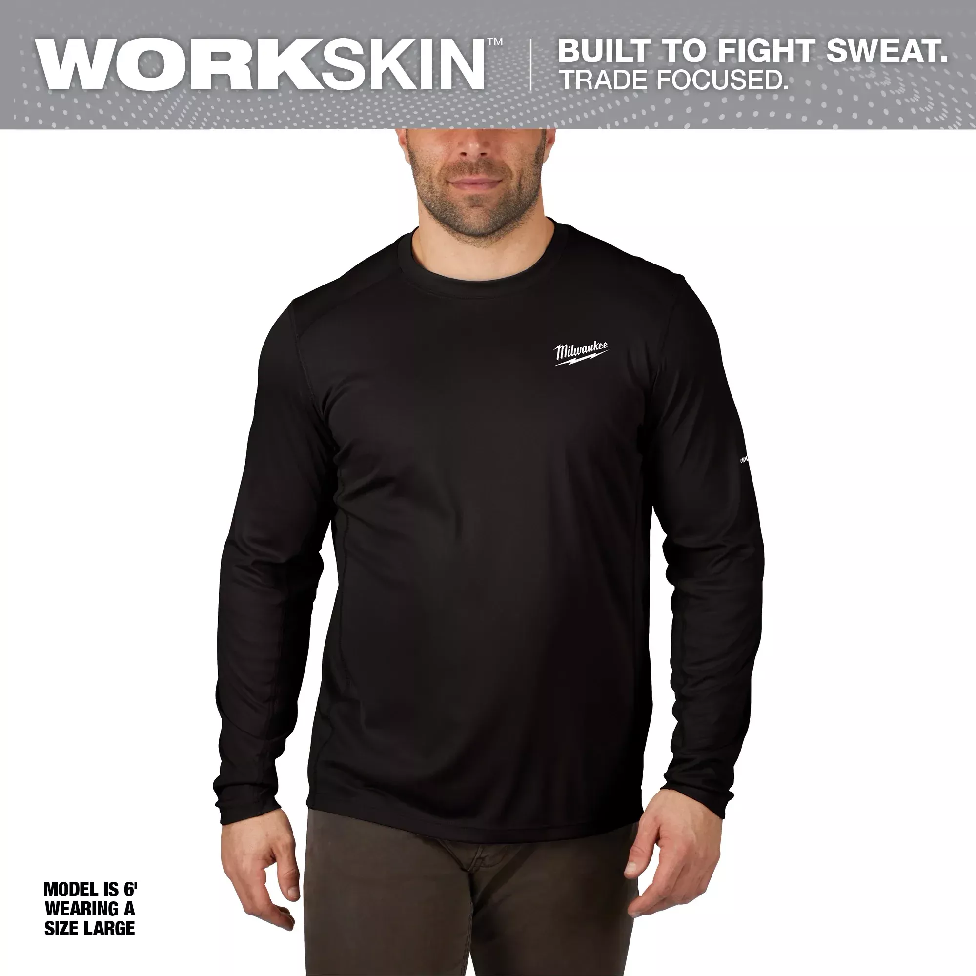 Milwaukee 415B-2X WORKSKIN LIGHT LS SHIRT - BLACK 2X