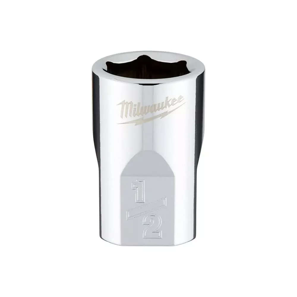Milwaukee 45-34-9064 3/8" Drive 1/2" SAE 6-Point Socket with FOUR FLAT Sides