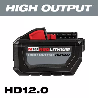 Milwaukee 48-11-1812 M18 REDLITHIUM HIGH OUTPUT HD 12.0Ah Battery Pack