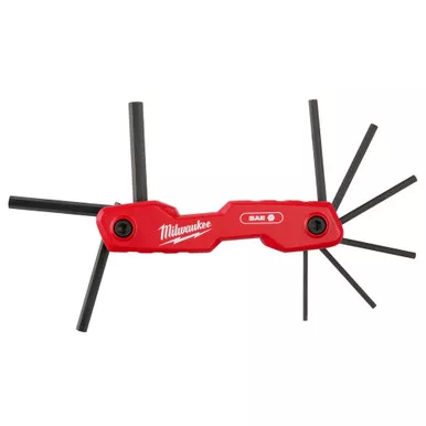 Milwaukee 48-22-2181 9-Key Folding Hex Key Set - SAE