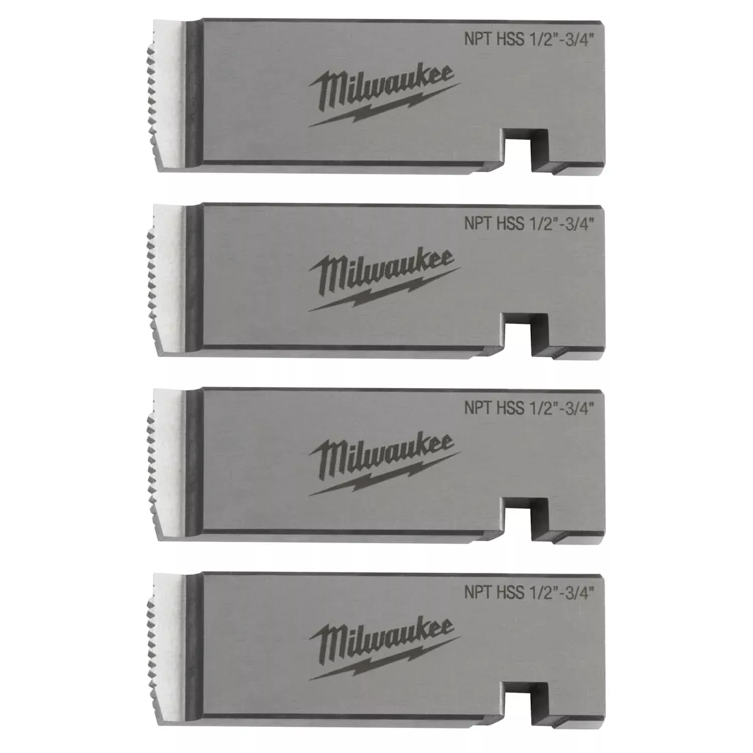Milwaukee 48-36-1205 Milwaukee 1/2"-3/4" HIGH SPEED FOR STAINLESS NPT Universal Pipe Threading Dies