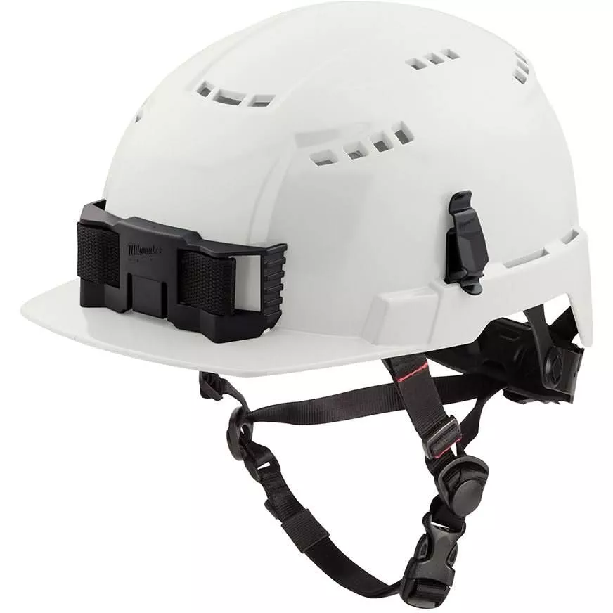 Milwaukee 48-73-1320 White Front Brim Vented Safety Helmet - Type 2, Class C