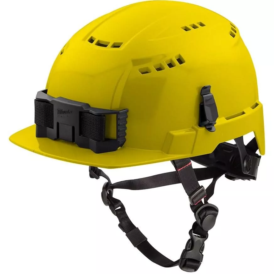 Milwaukee 48-73-1322 Yellow Front Brim Vented Safety Helmet - Type 2, Class C