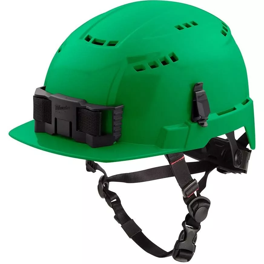 Milwaukee 48-73-1326 Green Front Brim Vented Safety Helmet - Type 2, Class C