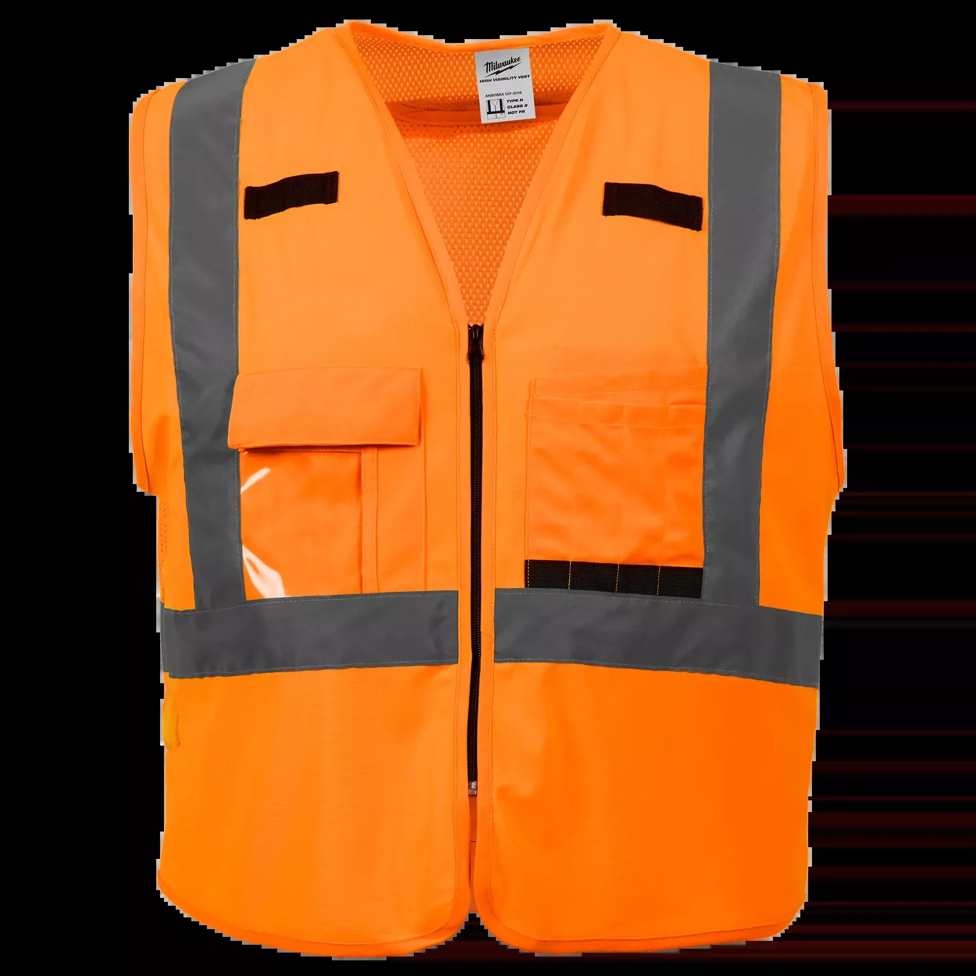 Milwaukee 48-73-5094 High Visibility Orange Performance Safety Vest - 4X/5X (CSA) 12 Pack