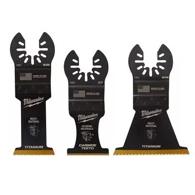 Milwaukee 49-10-9005 Milwaukee OPEN-LOK 3PC MULTI-MATERIAL CUTTING MULTI-TOOL BLADE VARIETY PACK