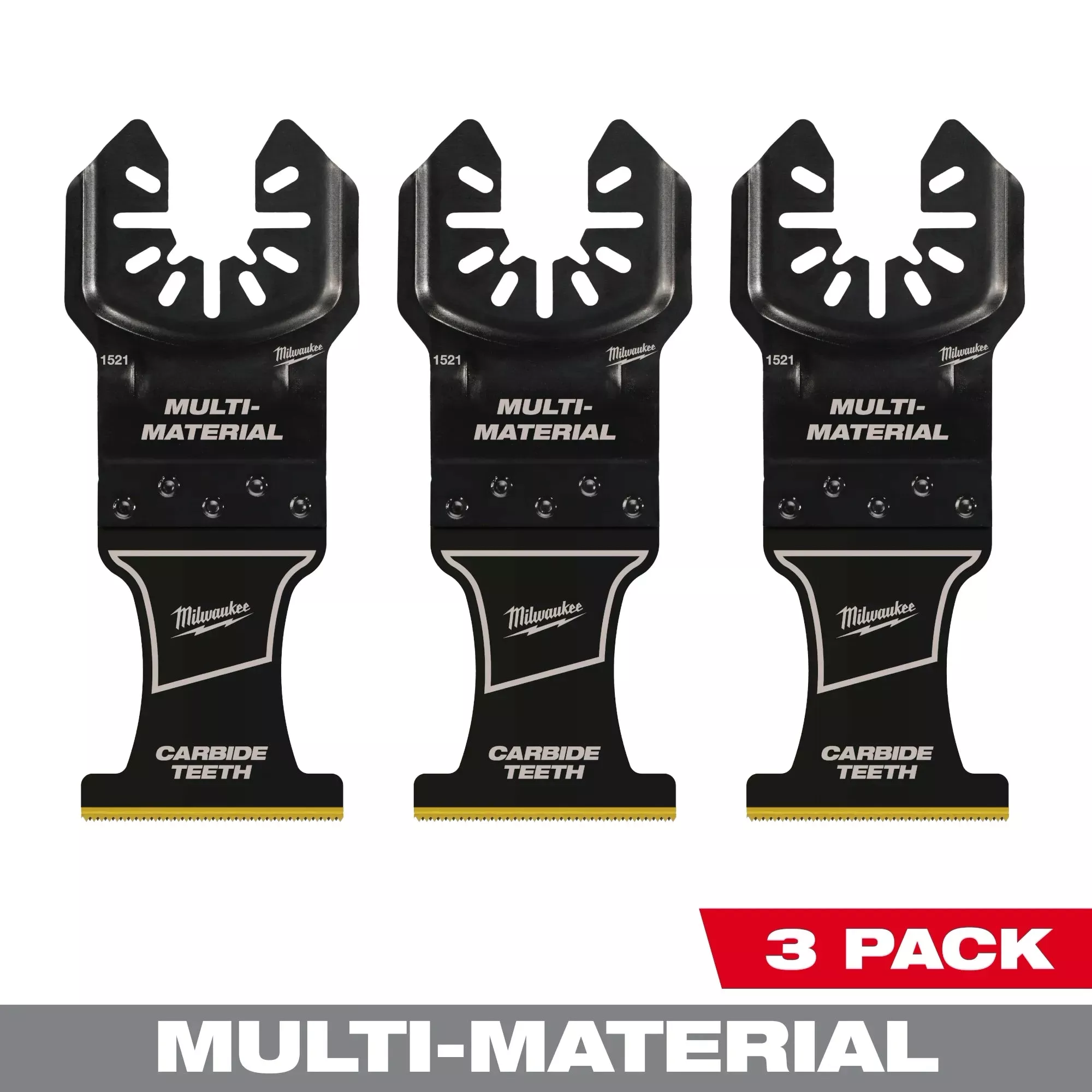 Milwaukee 49-25-1523 Milwaukee OPEN-LOK 1-3/8" TITANIUM ENHANCED CARBIDE TEETH MULTI-MATERIAL BLADE 3PK