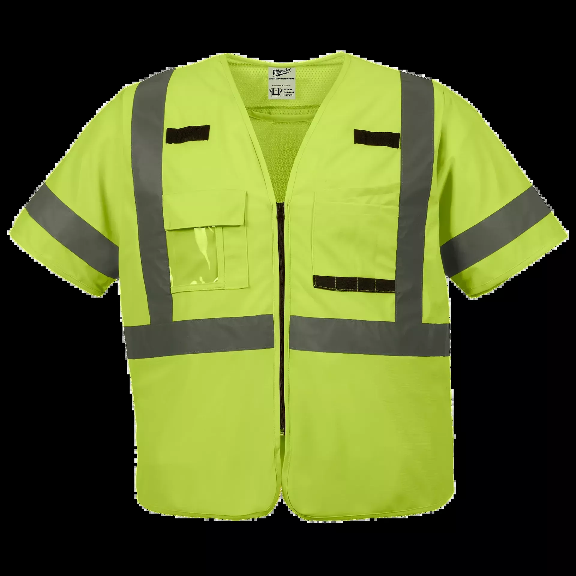Milwaukee Class 3 High Visibility Yellow Safety Vest -12 Pack