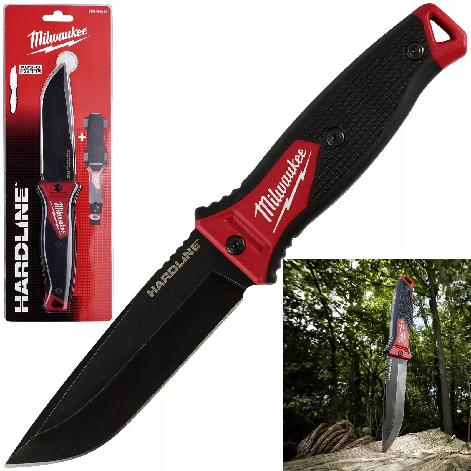 Milwaukee HARDLINE Fixed Blade Knife 127mm 5in Cutter Cutting