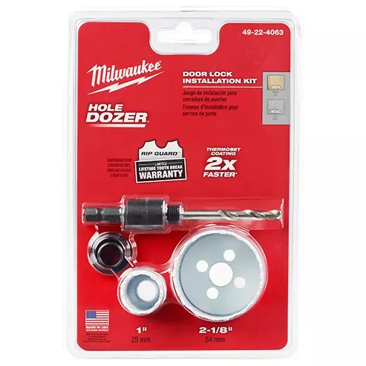 Milwaukee HOLE DOZER™ Door Lock Hole Saw Kit