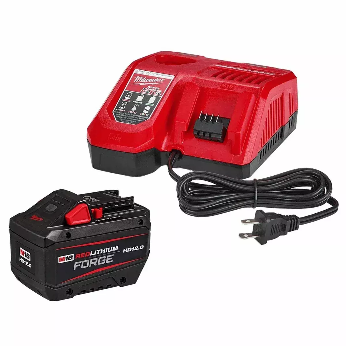 Milwaukee M18 REDLITHIUM FORGE HD12.0 Starter Kit with Rapid Charger 48-59-1813GB