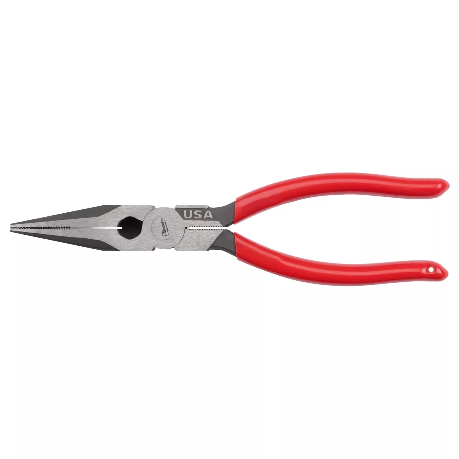 Milwaukee MT505 8" Long Nose Dipped Grip Pliers (Made in the USA)