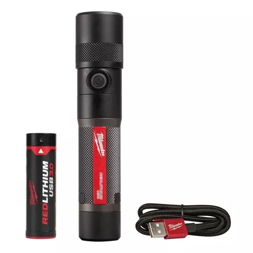 Milwaukee REDLITHIUM USB Twist Focus Flashlight 1100 Lumen 2161-21