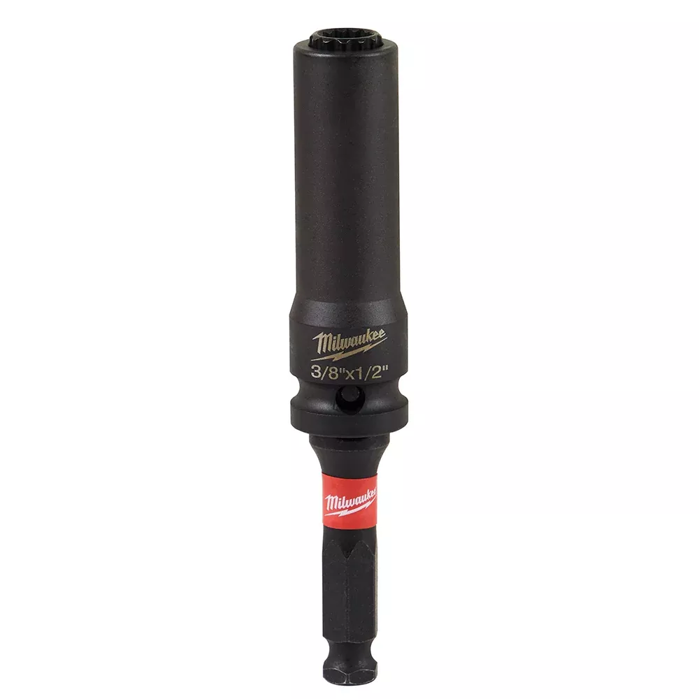 Milwaukee SHOCKWAVE™ Impact Duty Lineman's 12PT 3/8"& 1/2" 2-in-1 Socket
