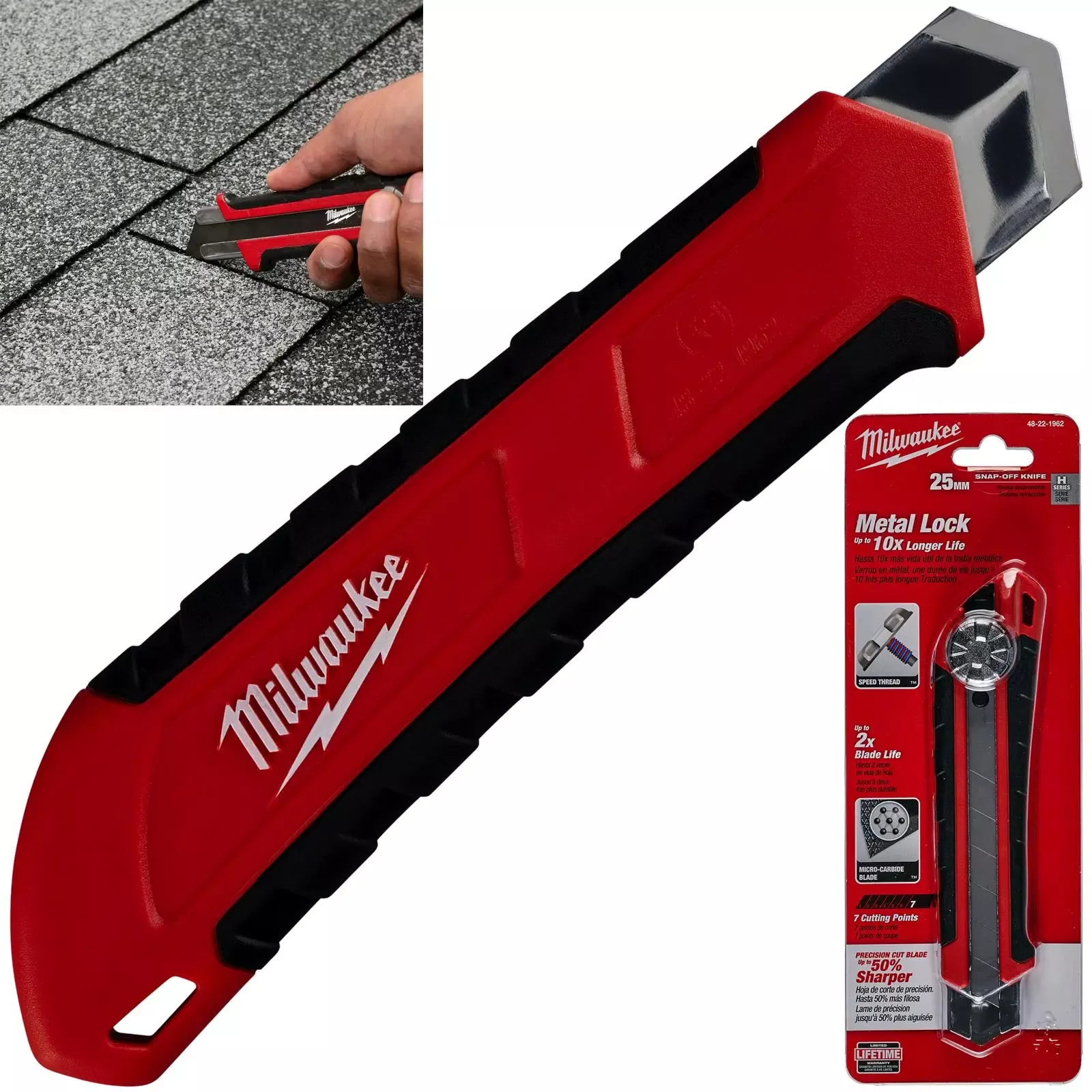 Milwaukee Snap Off Knife 25mm Cutting Blade