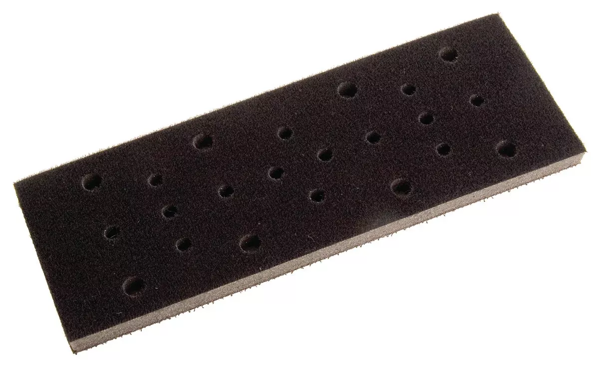 Mirka 2-3/4 x 7-3/4 in. Multi-Hole Grip Block Interface Pad 3/8 in. thick, Qty 5 91505