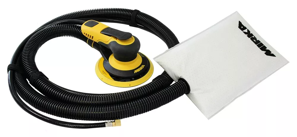 Mirka 6 in. PROS Pneumatic Random Orbital Sander w/ Self-Generating Vacuum, 5 mm Orbit MRP-650SGV