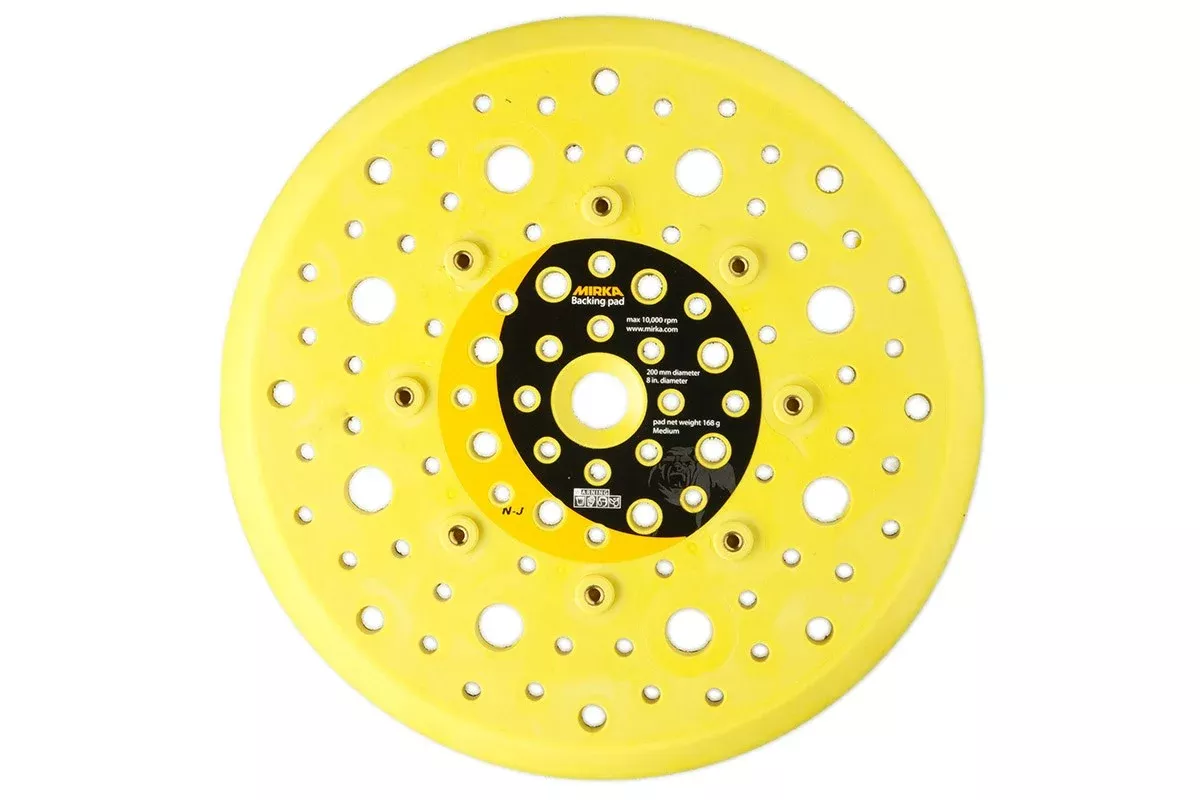 Mirka 8 in. Multi-Hole Medium Grip Backup Pad for MR-850THCV 908GV