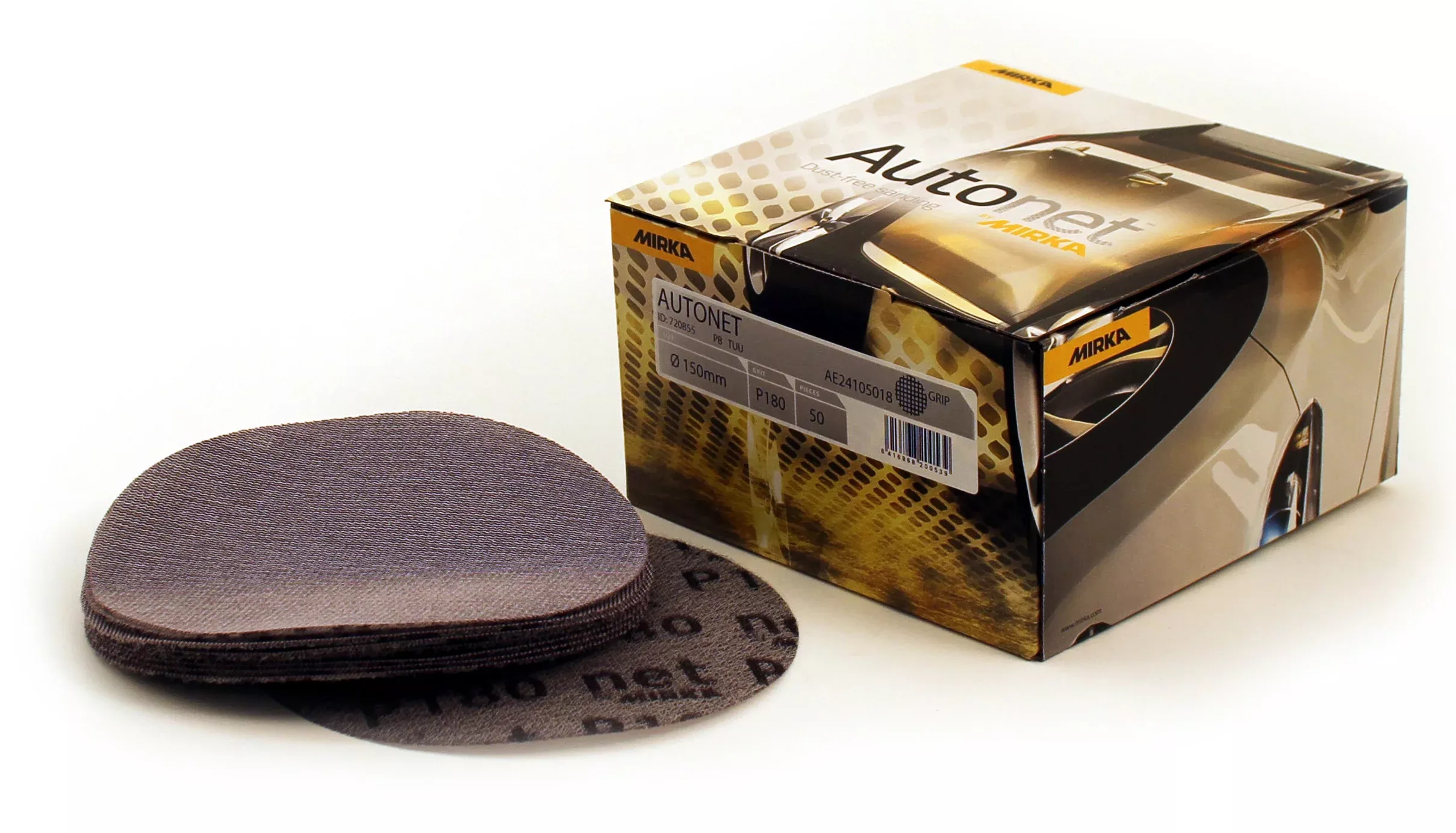 Mirka Autonet 6 in. 800G Grip Mesh Disc, Qty 50 AE24105081