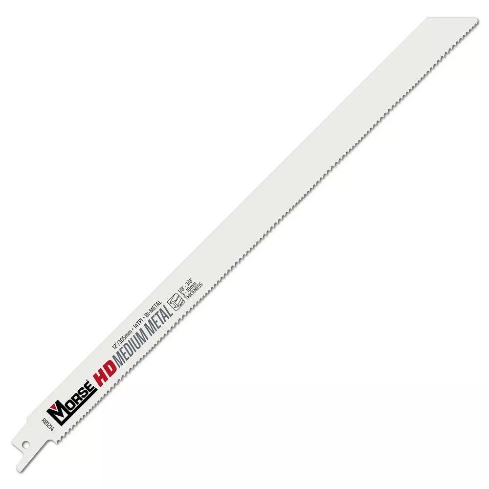 MK Morse 12" 14 TPI Bimetal Reciprocating Saw Blade, 5 Pack 400138