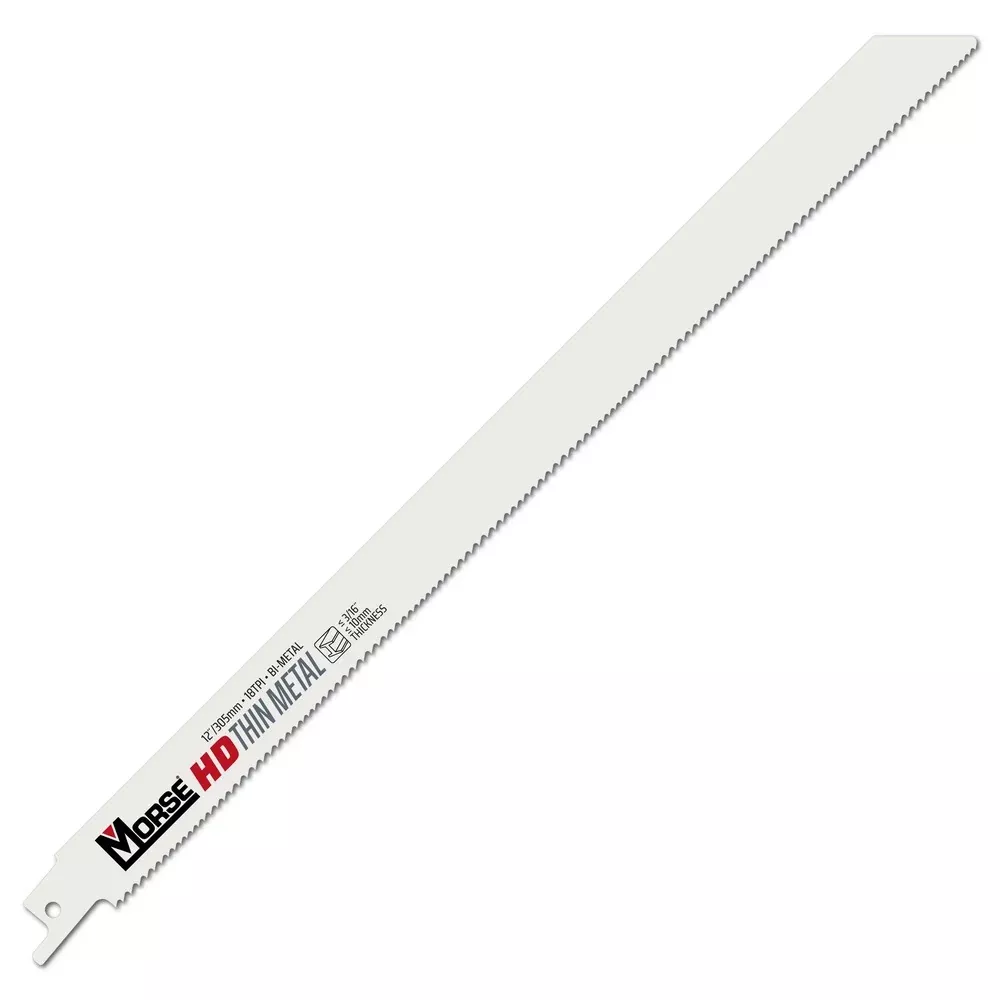 MK Morse 12" 18 TPI Bimetal Reciprocating Saw Blade, 5 Pack 400213