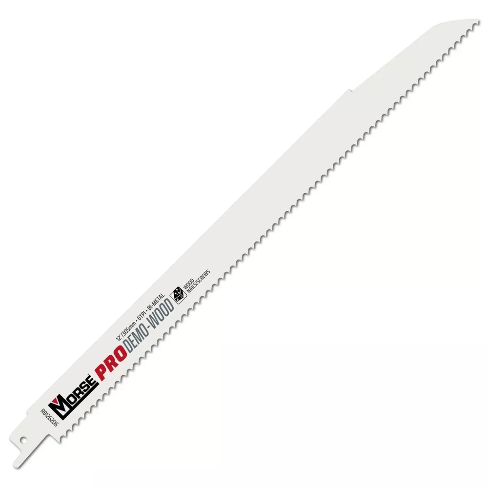 MK Morse 12" 6 TPI Bimetal Reciprocating Saw Blade, 25 Pack 406352