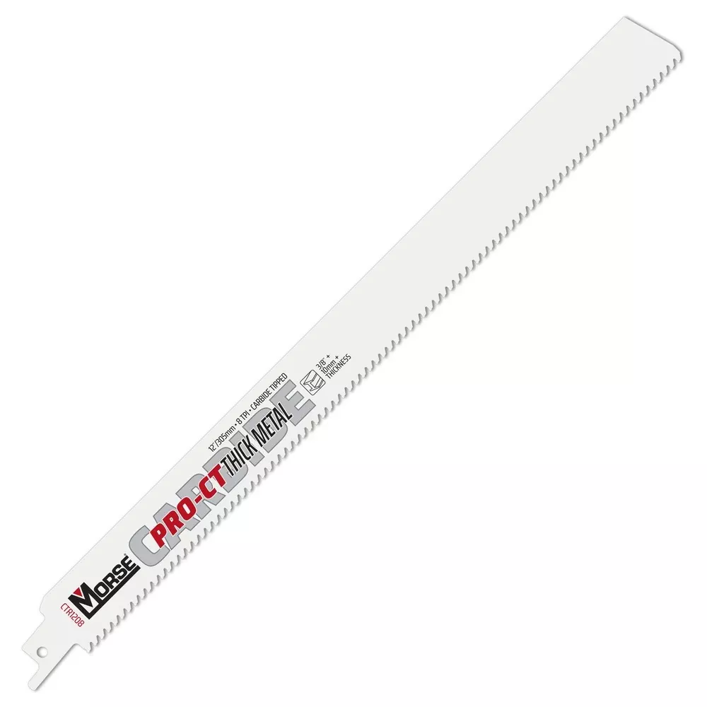 MK Morse 12" 8 TPI Carbide Tipped Reciprocating Saw Blade 405232