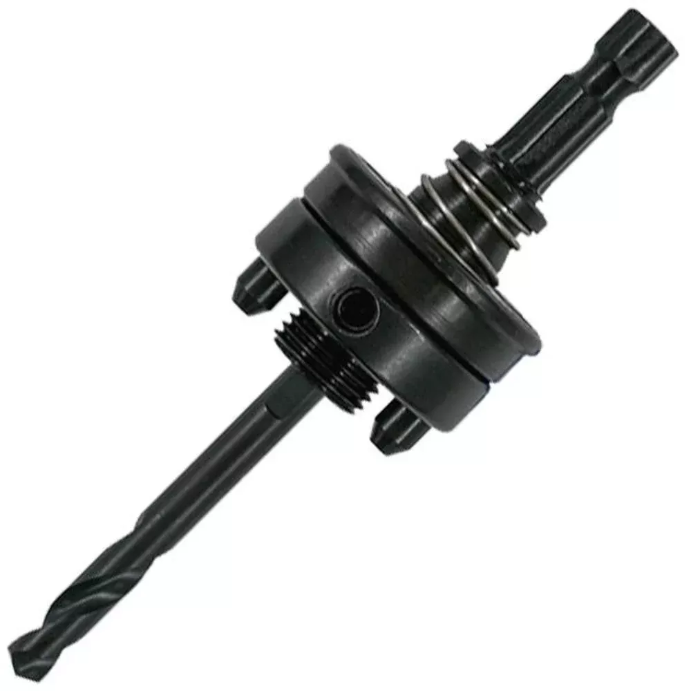 MK Morse 3/8" Hex Shank 5/8-18 Thread Spring Pin Drive Hole Saw Arbor with High Speed Steel Pilot Drill 139052