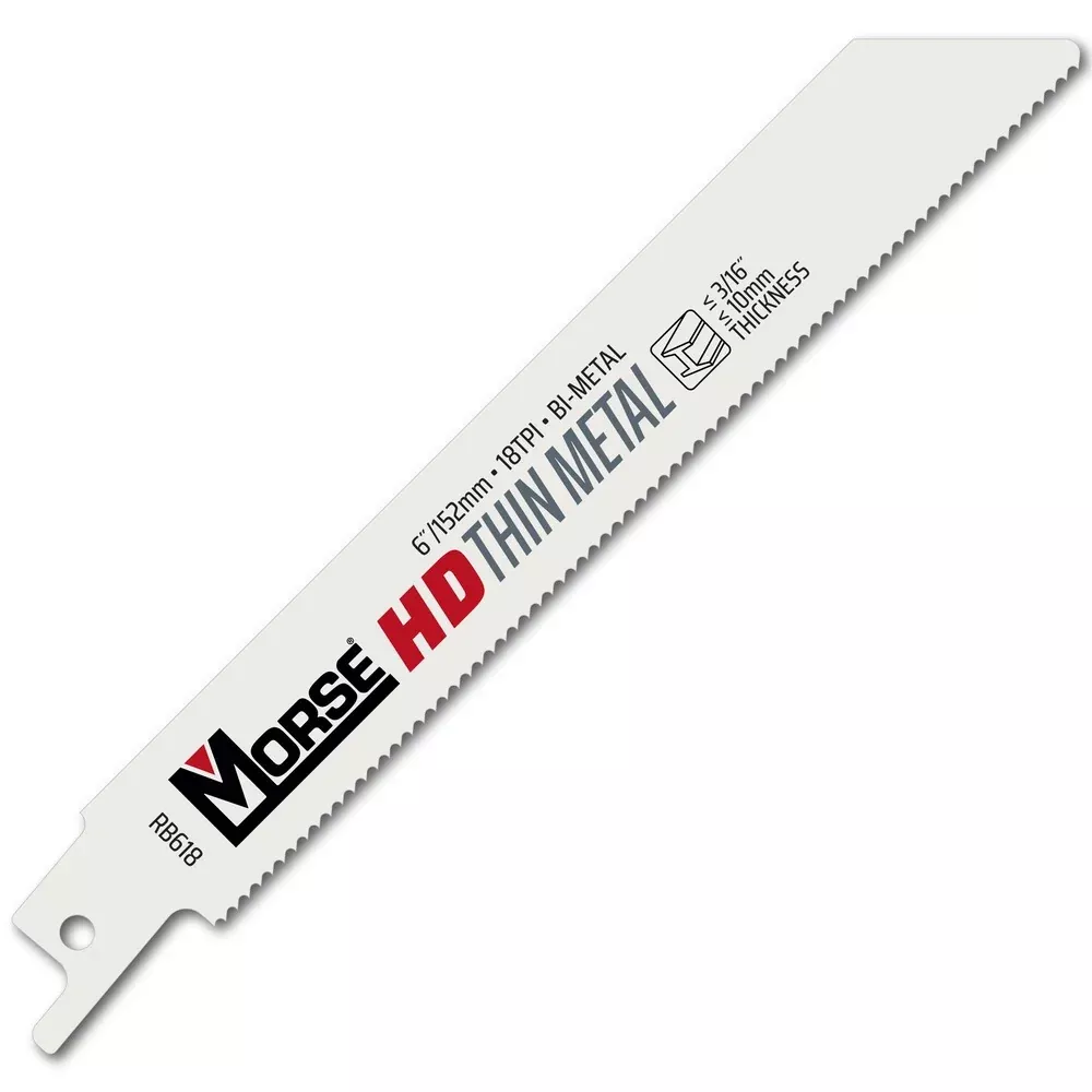 MK Morse 6" 18 TPI Bimetal Reciprocating Saw Blade, 50 Pack 400428