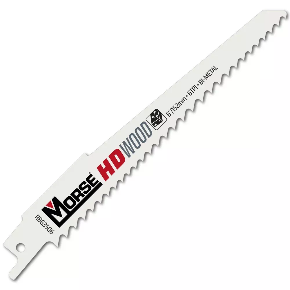 MK Morse 6" 6 TPI Bimetal Reciprocating Saw Blade, 100 Pack 406161