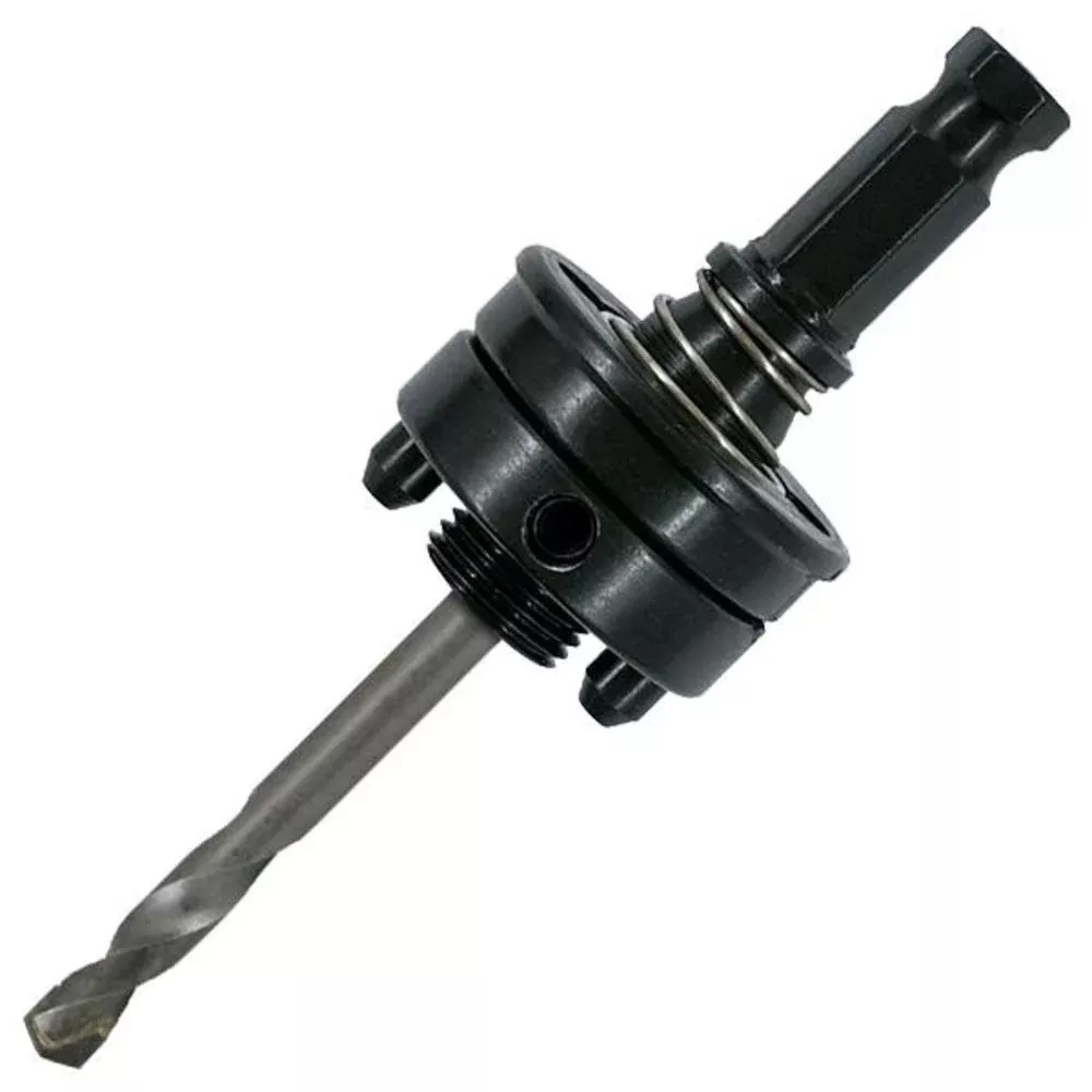 MK Morse 7/16" Hex Shank 5/8-18 Thread Spring Pin Drive Hole Saw Arbor with Carbide Tip Pilot Drill 139847