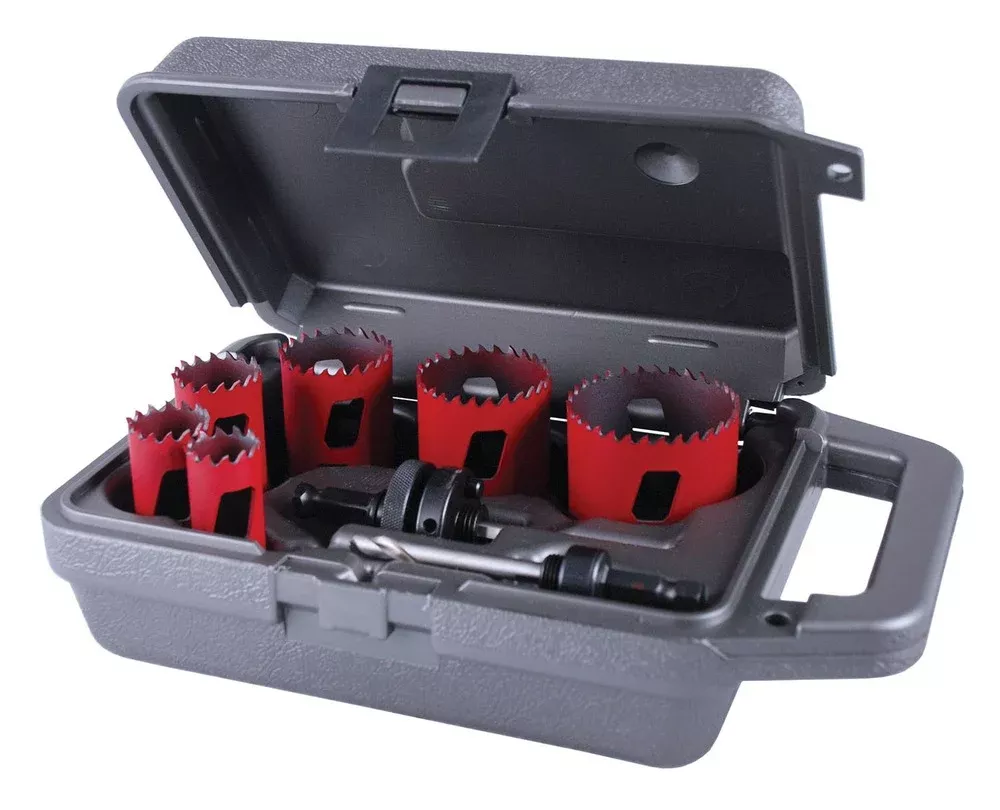MK Morse 8 Piece Bimetal Plumbers Hole Saw Kit 177795