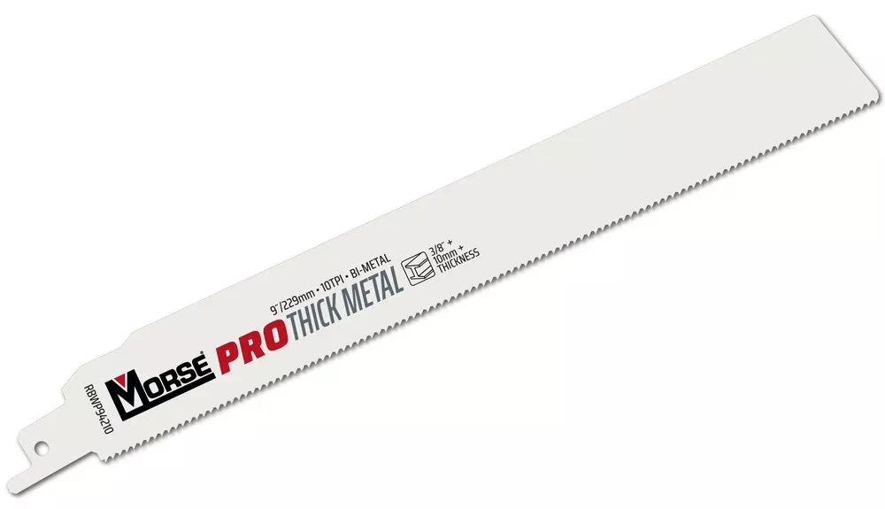 MK Morse 9" 10 TPI Bimetal Reciprocating Saw Blade, 25 Pack 392075
