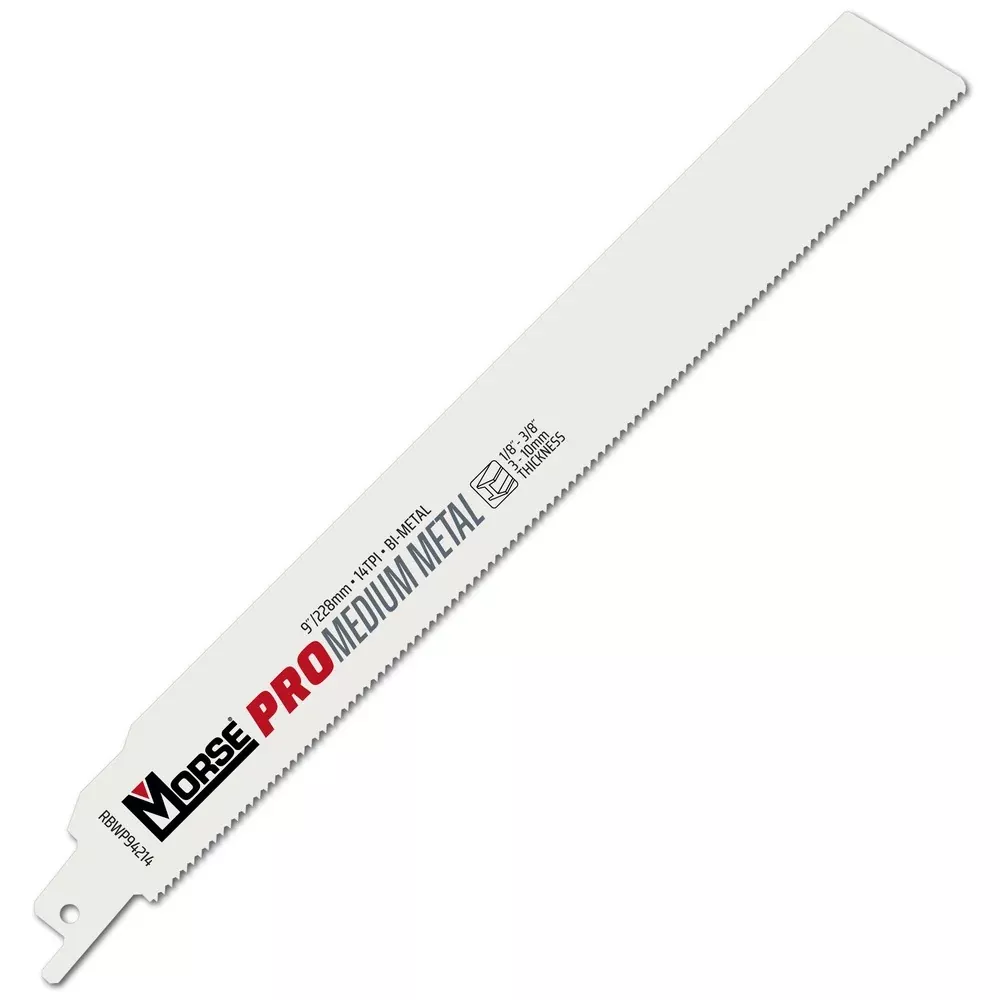 MK Morse 9" 14 TPI Bimetal Reciprocating Saw Blade, 25 Pack 392099