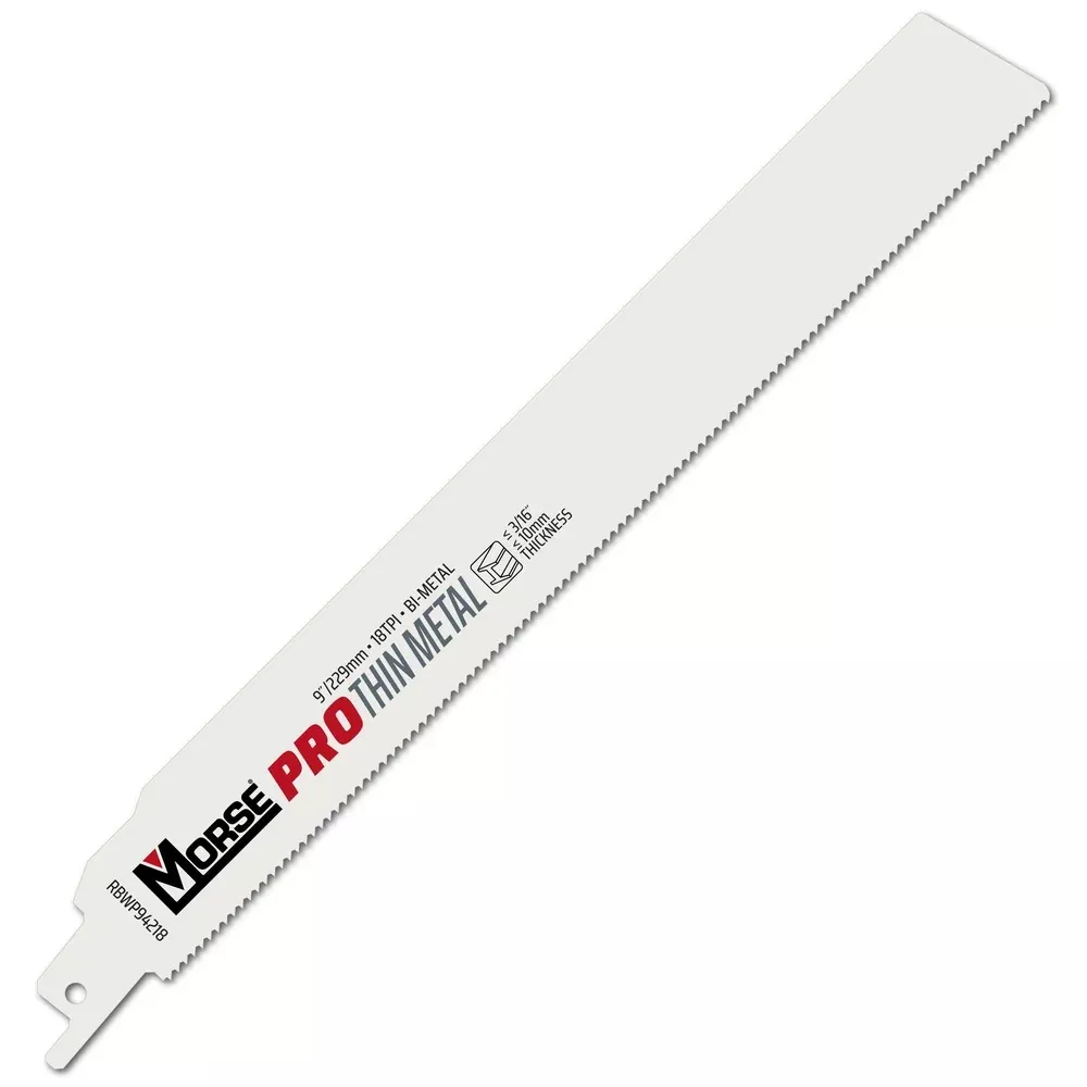 MK Morse 9" 18 TPI Bimetal Reciprocating Saw Blade, 25 Pack 392112